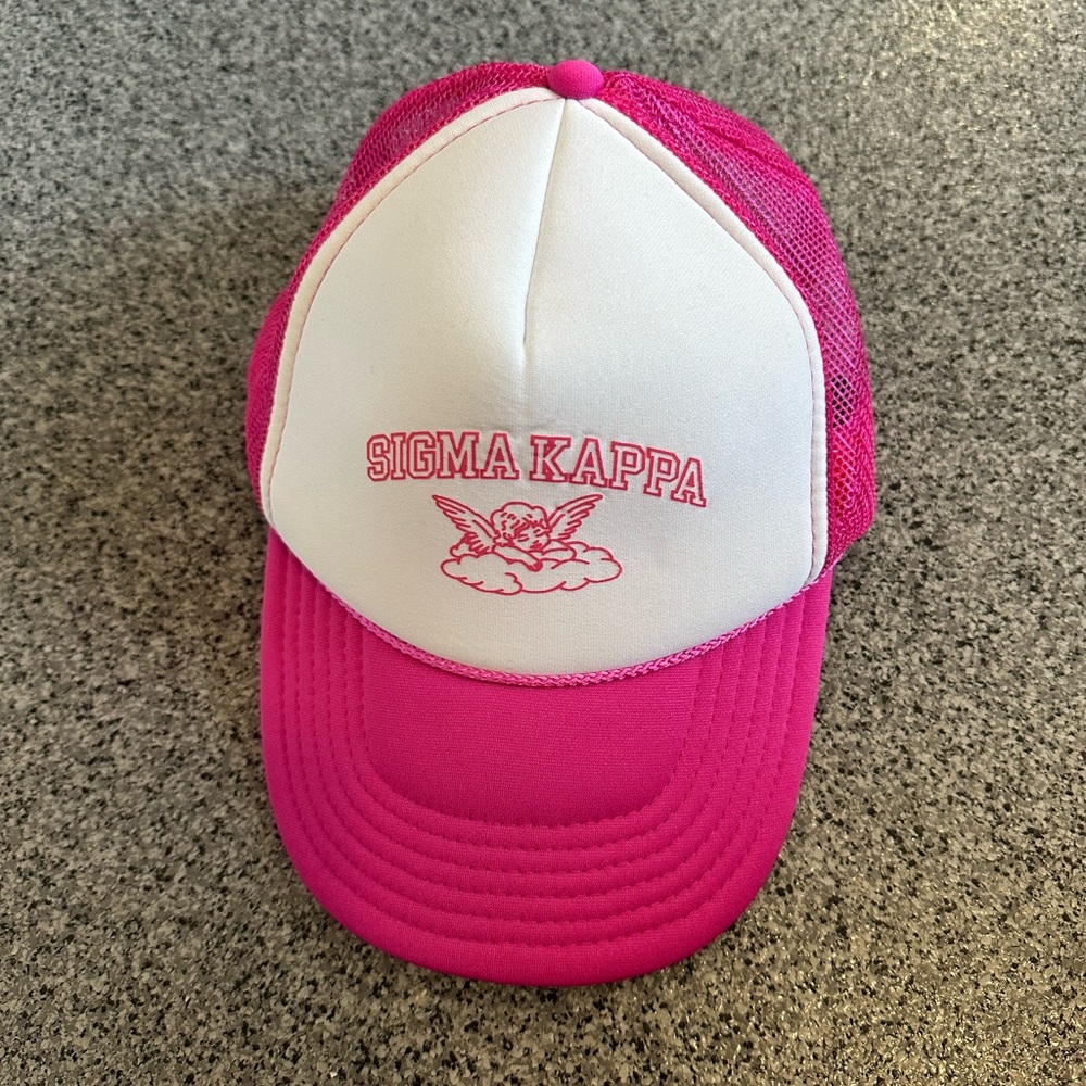 Sigma Kappa sorority trucker hat